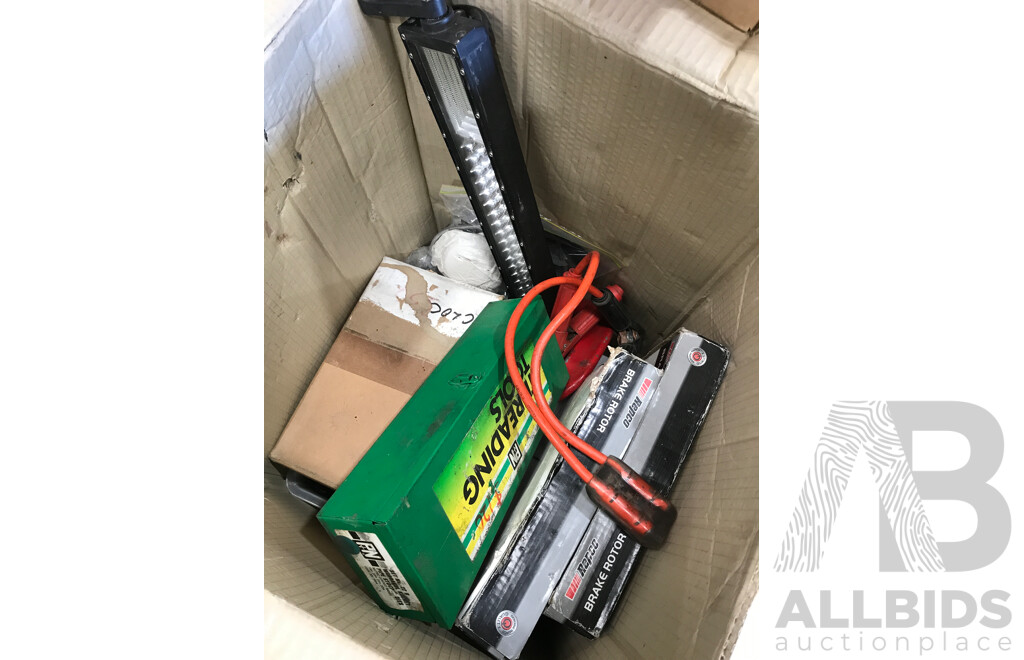 Bulk Lot of Assorted Tools and Lighting & Car Components & Equipment