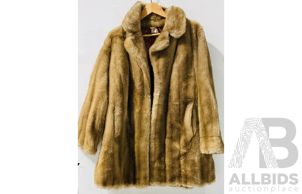 Pair of Faux-fur Coats of Two Designs