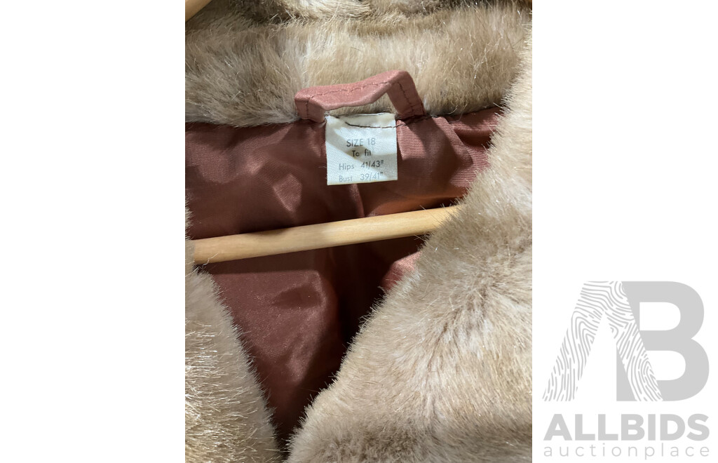 Pair of Faux-fur Coats of Two Designs