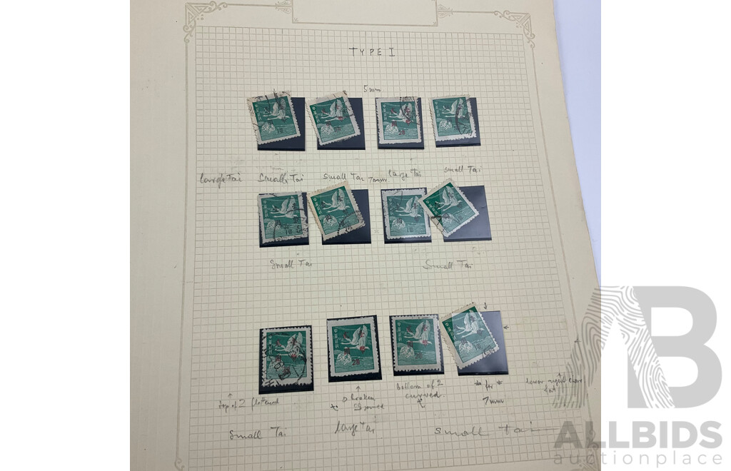 Collection of Chinese 1940's-50's Stamps Including Hinged Mint Strips, Imperfs and Over Prints