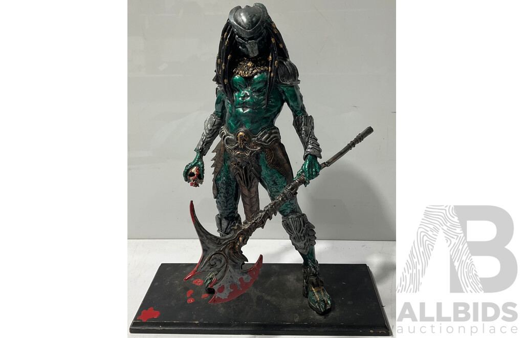 Custom Predator Figurine Wielding Predator Axe