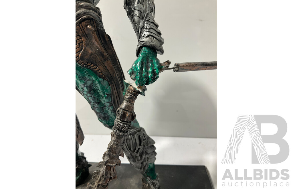 Custom Predator Figurine Wielding Predator Axe
