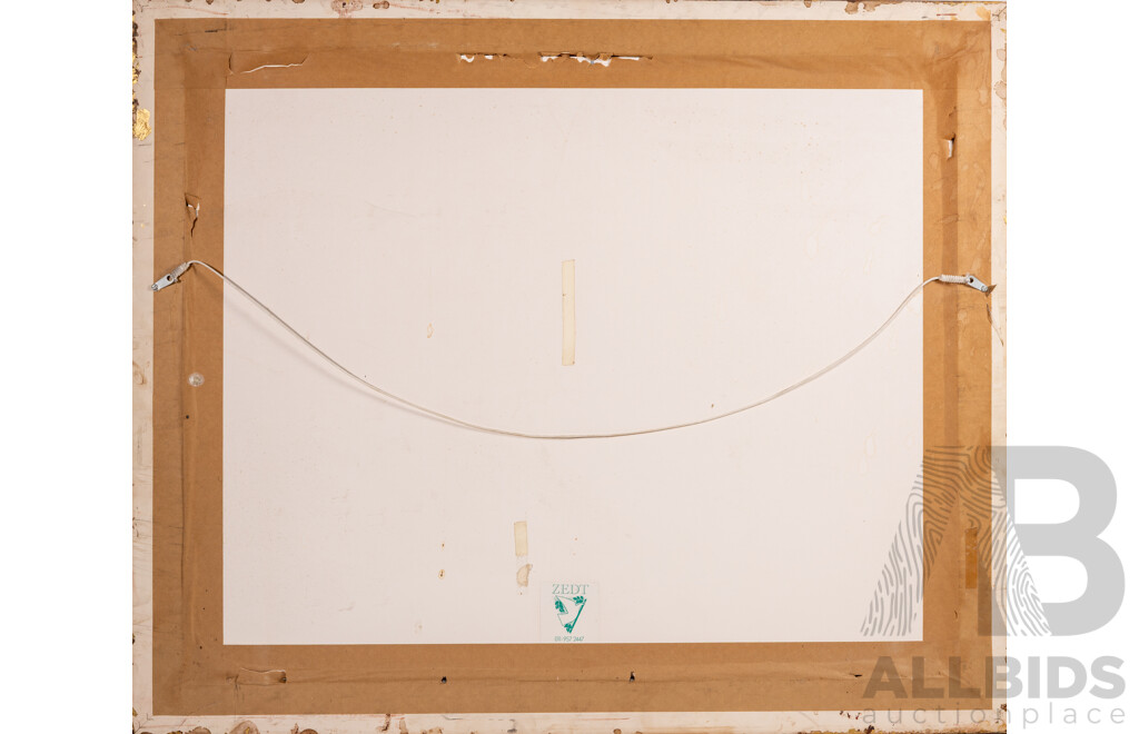 Rosemary Hacking, (20th Century, South African), Proteas, Wonderful Original Oil on Canvas Board, 76 x 91 cm (frame)