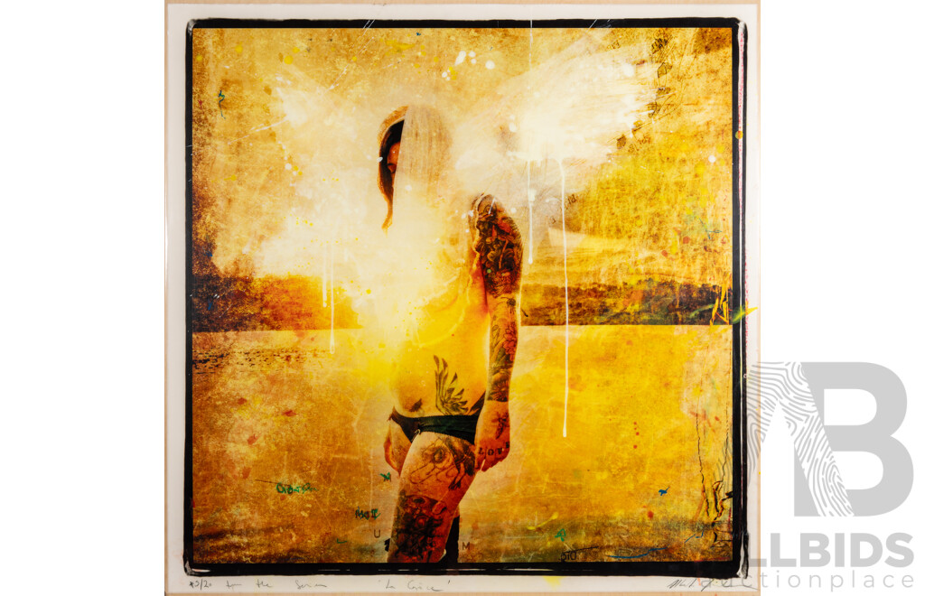 Albert [Last Name Indistinct], (20th Century, From the Series La Grace, Edition 5 of 20, Original Mixed Media Photograph with Resin, 90 x 90 cm