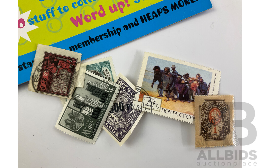 Collection of Vintage Stamps Including Australian Predecimal, Mint Booklets, UK Airmails, Spain, Germany