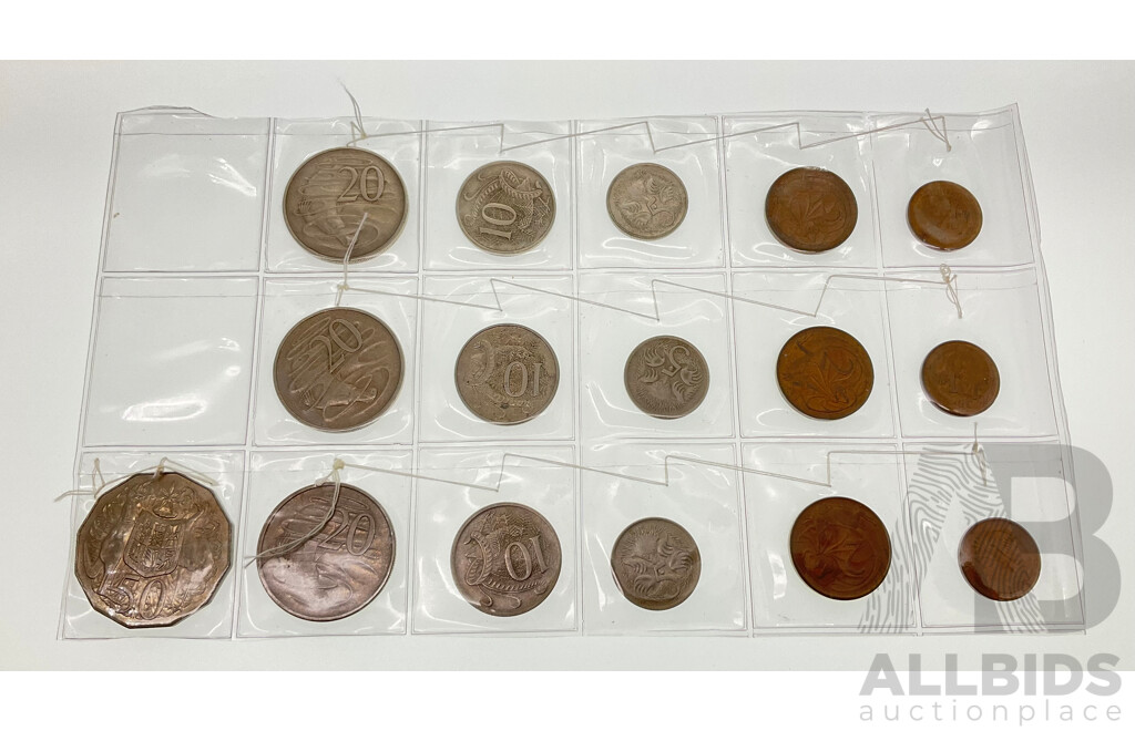 Australian 1967, 1968, 1969 Coin Sets