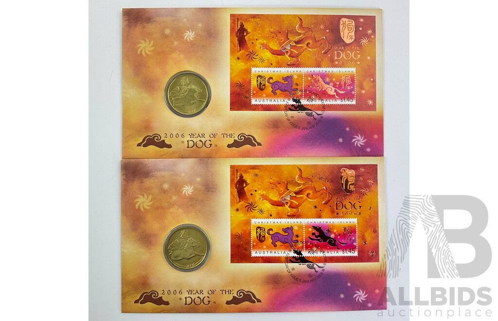 Two Australian 2006 Year of the Dog PNCs