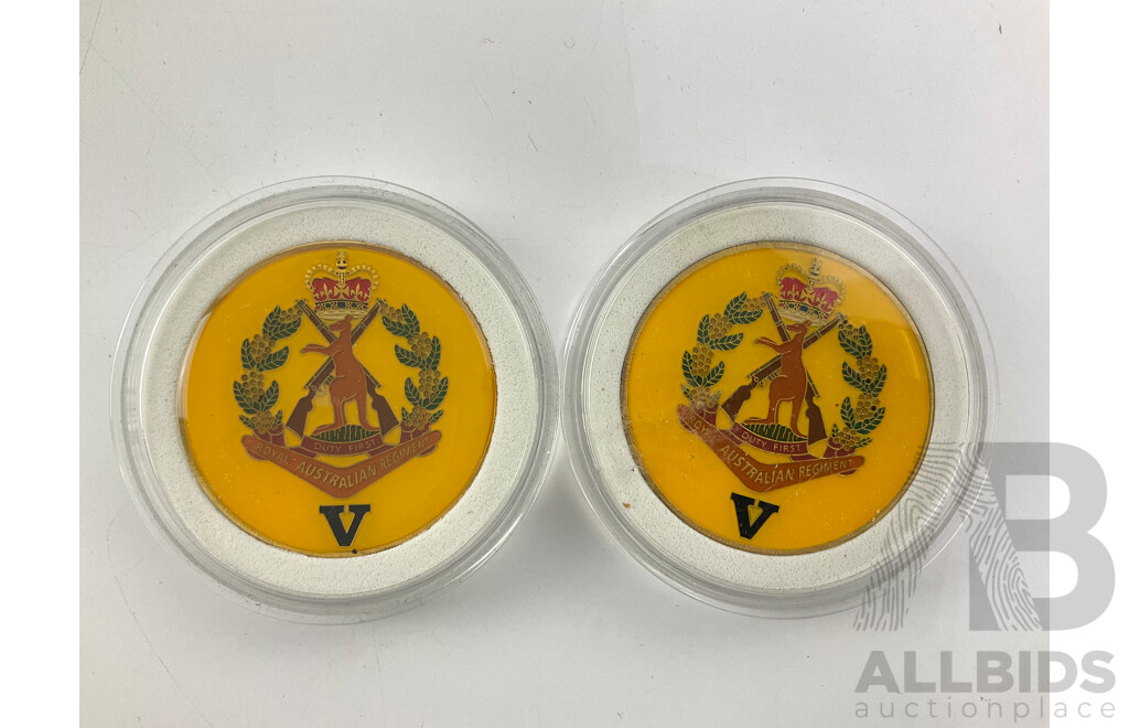 Two Royal Australian Regiment Tiger Battalion Medallions