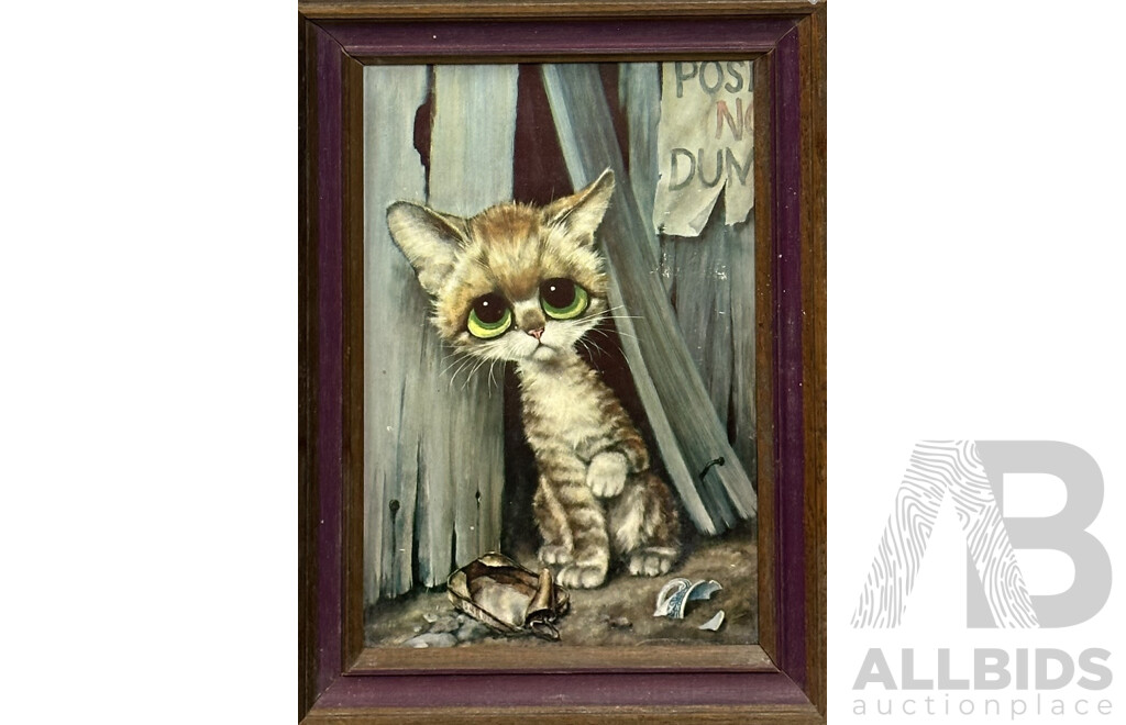 Girard Goodenow, (20th Century, American, 1912-1984), Sad Pup & Sad Kitty (1960s), Pair of Iconic Vintage Prints of Original, 36.5 x 26 cm (largest frame) (2)