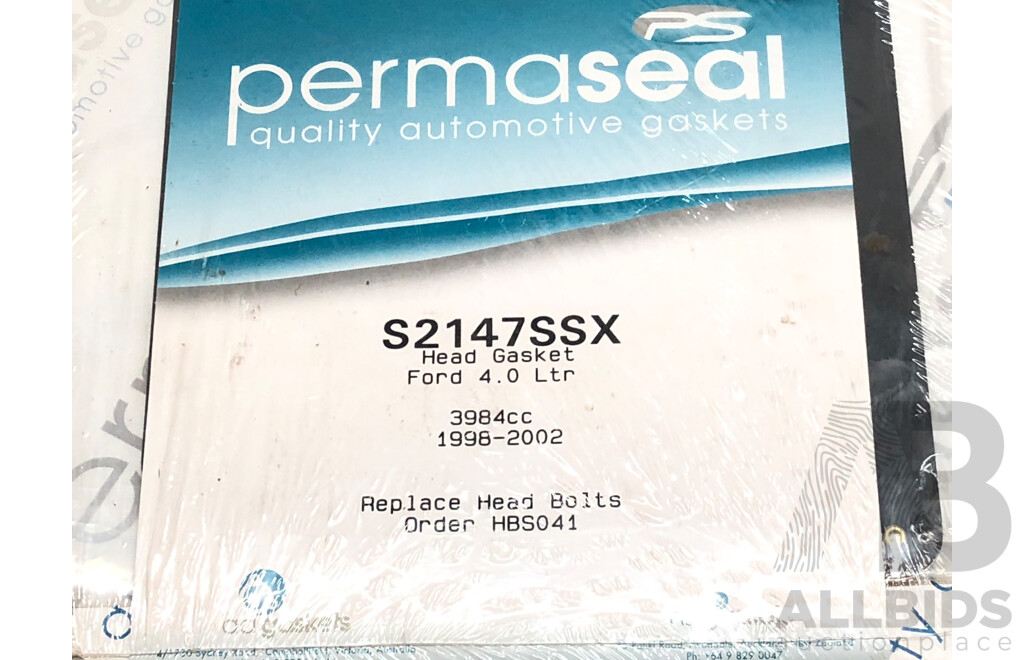 Permaseal Cylinder Head Gasket for 1998 - 2002 Ford 4.0 Litre Six Cylinder Motor - New