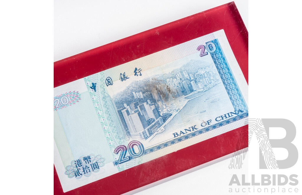 Collection of Vintage International Paper and Polymer Banknotes Including France Fifty Francs, Hong Kong Encased Twenty Dollars, Croatia One Hundred Dina and More