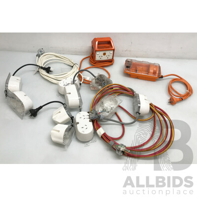 Assorted Lot of Power Boards and Extension Cables