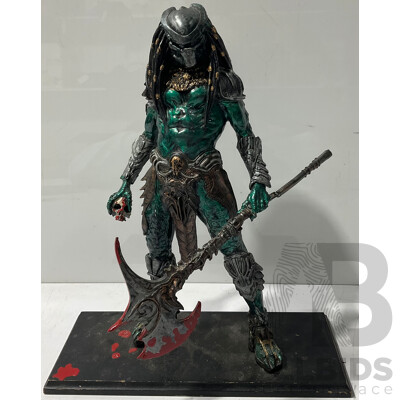 Custom Predator Figurine Wielding Predator Axe