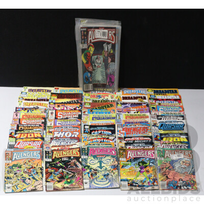Collection of Marvel Comic Books - Dreadstar, the X-men, Operation Galactic Storm and the Avengers