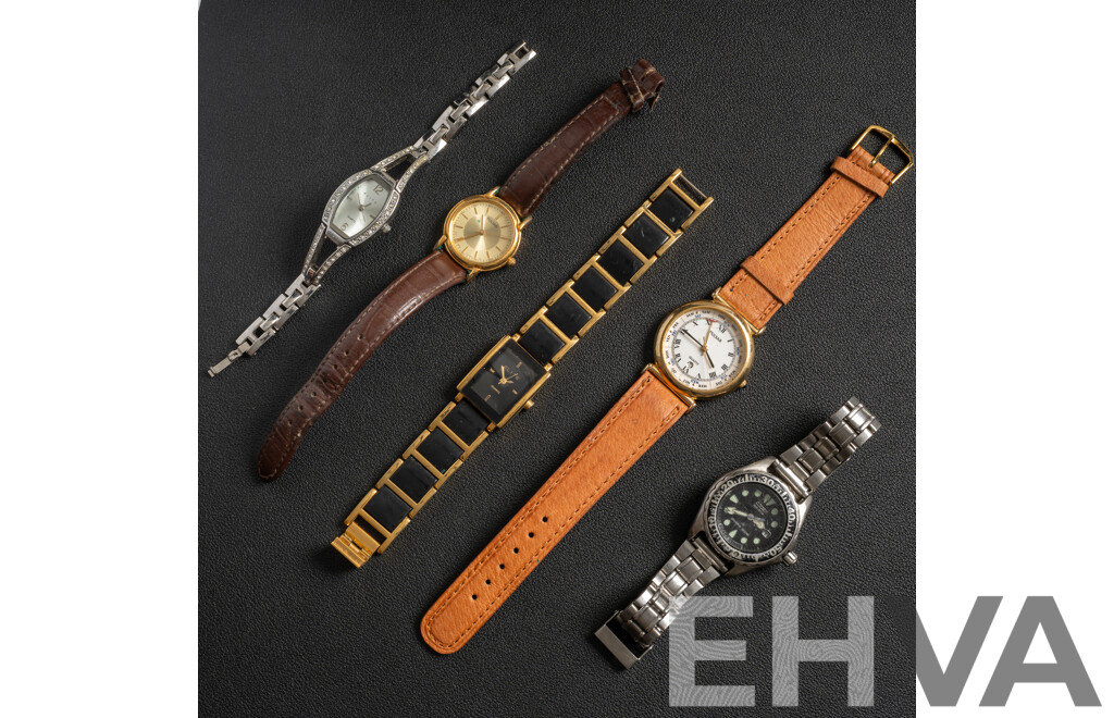 Collection of (5) Ladies Watches - Citizen, Elite & Pulsar