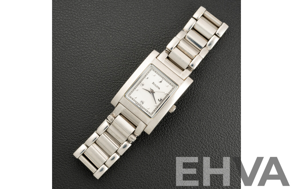 Bulova Ladies Tank Watch, 21mm
