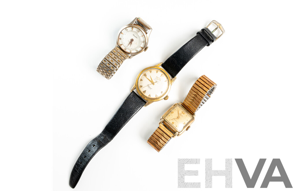 Enicar, Gruen & Rhomba Vintage Manual Winding Watches