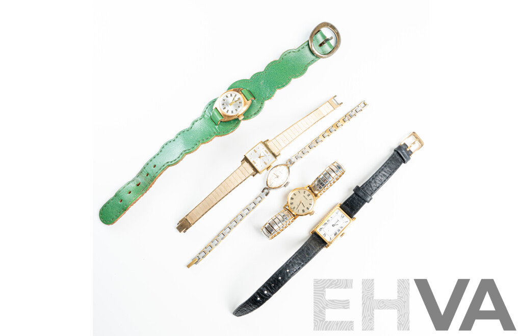 Vintage (4) Seiko & Page Ladies Manual Winding Watches