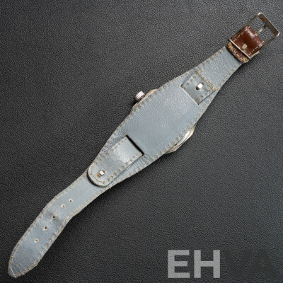 Vintage Soviet Vostok Albatros Komandirskie Amphibian Watch, 40mm with Aviator Band with Compass