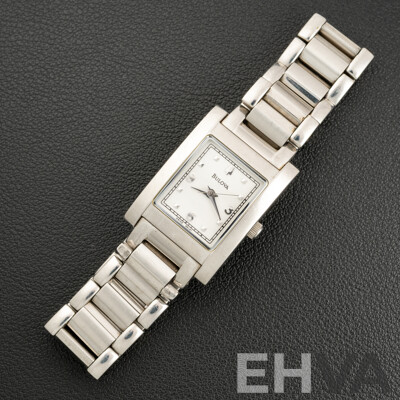 Bulova Ladies Tank Watch, 21mm