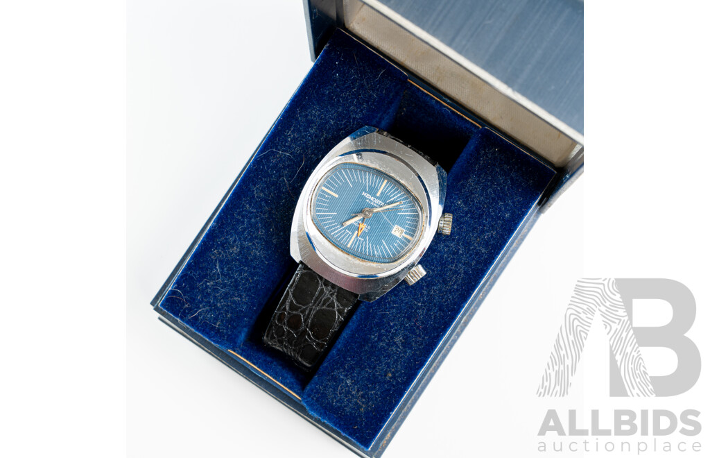 Memostar Vintage Manual Winding Alarm Watch with Date Dial, Comes with Original Box