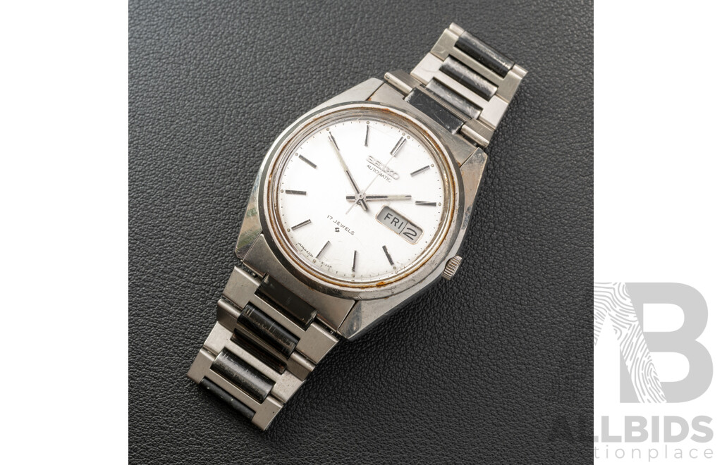 Seiko Automatic 17 Jewels Vintage Watch, 6309-8020, Observed with Movement
