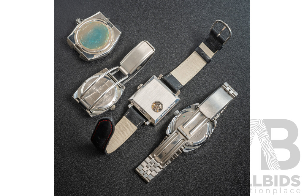 Collection of (4) Vintage Watches - Feike, Prouds, Pulsar & Ruby