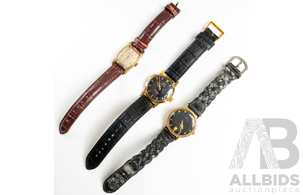 Algex, Bulova & Hmt Sona Vintage Manual Winding Watches