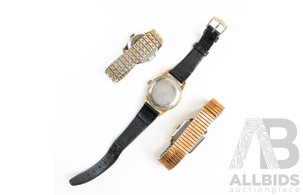 Enicar, Gruen & Rhomba Vintage Manual Winding Watches