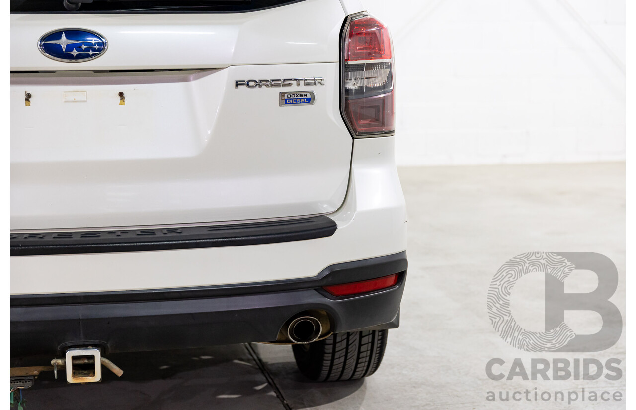 6/2013 Subaru Forester 2.0d-S MY13 4d Wagon White Turbo Diesel 2.0L