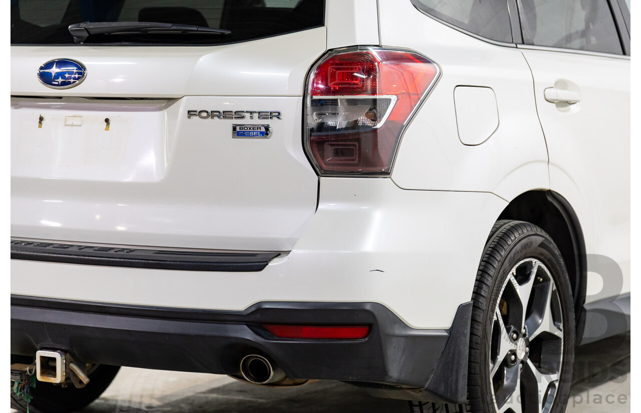 6/2013 Subaru Forester 2.0d-S MY13 4d Wagon White Turbo Diesel 2.0L