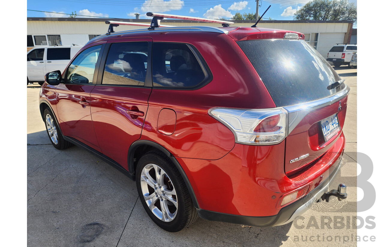 2/2015 Mitsubishi Outlander LS (4x4) ZJ MY14.5 4d Wagon Red 2.3L