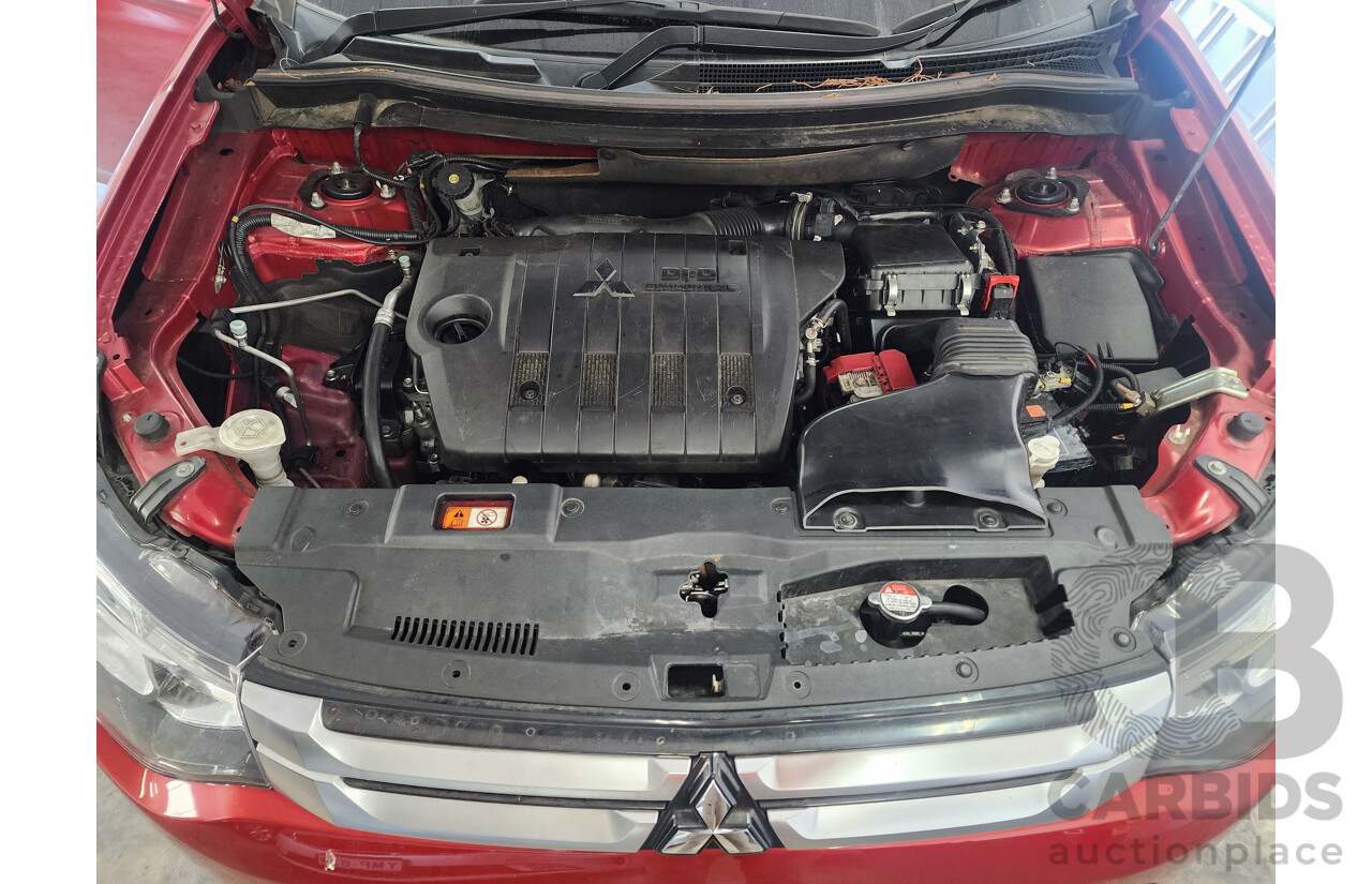 2/2015 Mitsubishi Outlander LS (4x4) ZJ MY14.5 4d Wagon Red 2.3L