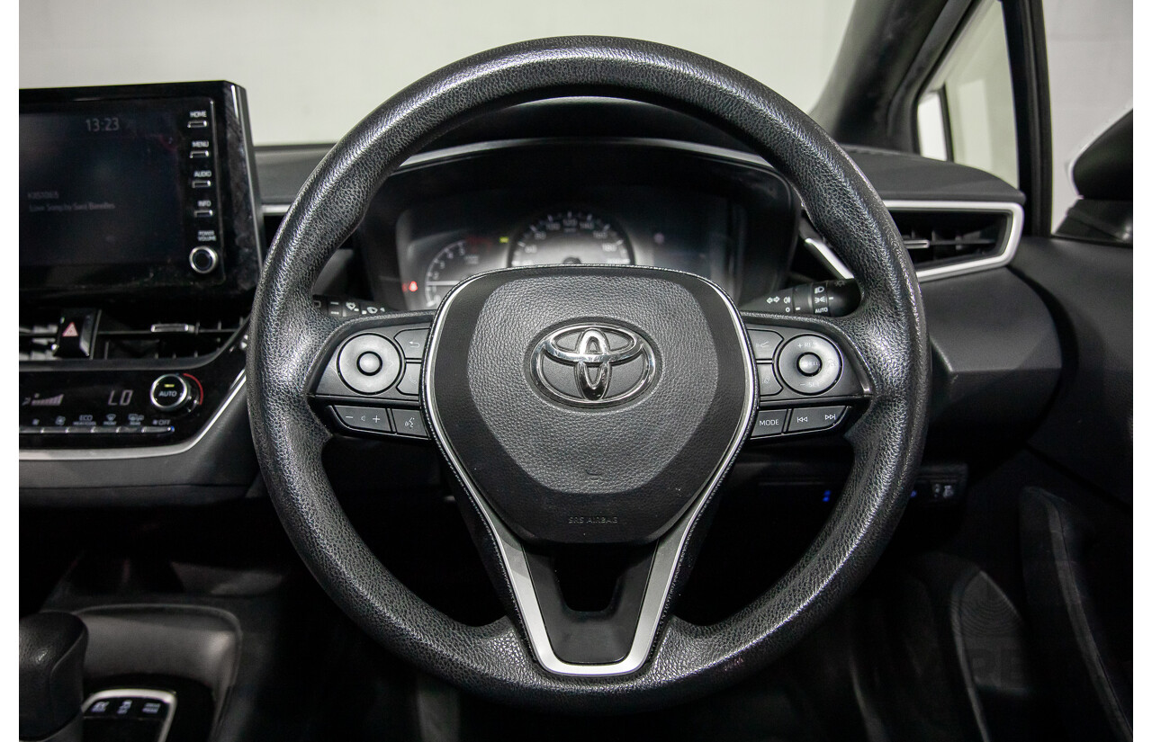 09/2020 Toyota Corolla Ascent Sport Hybrid (FWD) ZWE211R 5d Hatchback Glacier White 1.8L - Hybrid