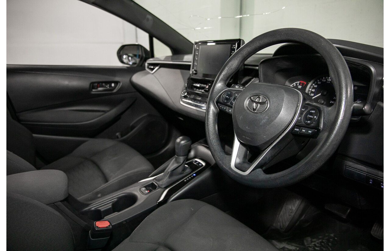 09/2020 Toyota Corolla Ascent Sport Hybrid (FWD) ZWE211R 5d Hatchback Glacier White 1.8L - Hybrid