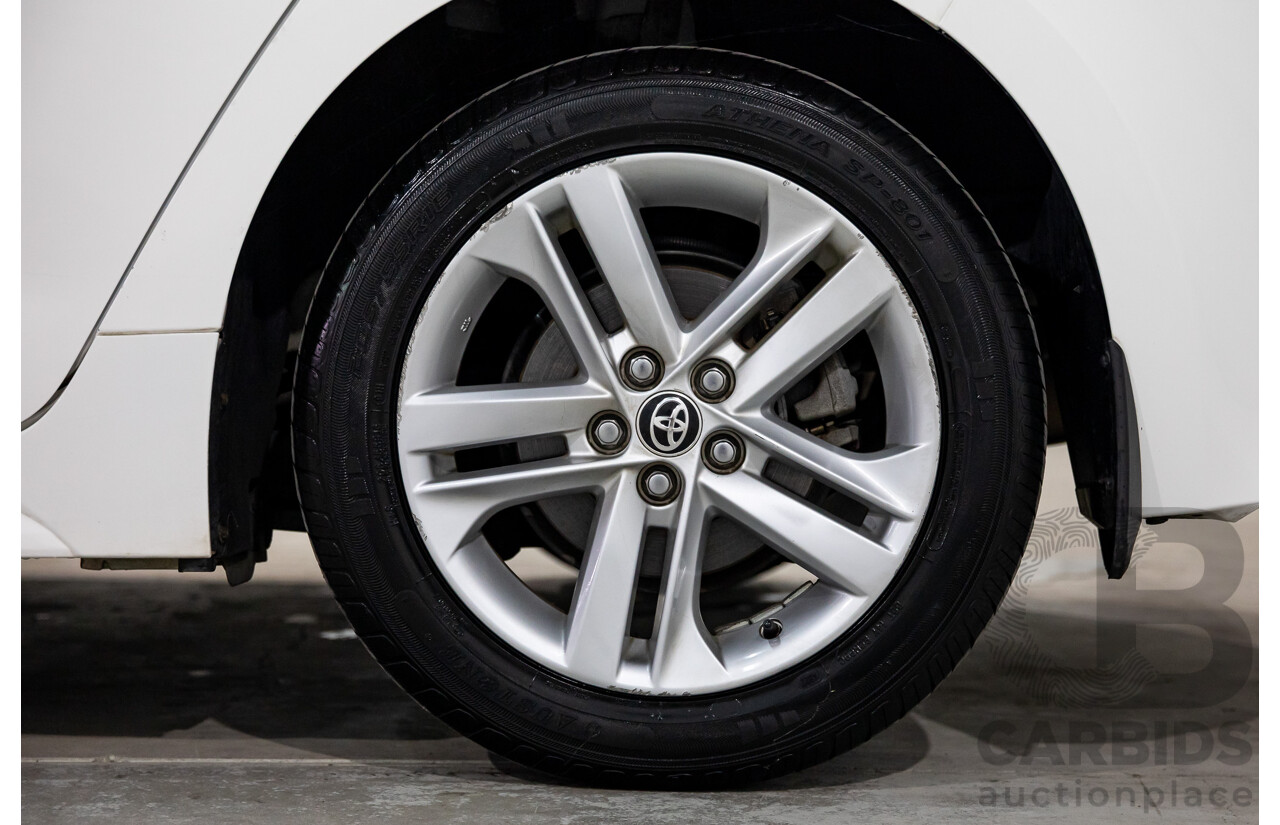 09/2020 Toyota Corolla Ascent Sport Hybrid (FWD) ZWE211R 5d Hatchback Glacier White 1.8L - Hybrid