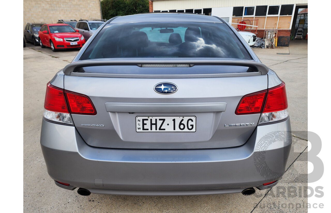 7/2010 Subaru Liberty 2.5i GT Premium MY10 4d Sedan Silver 2.5L