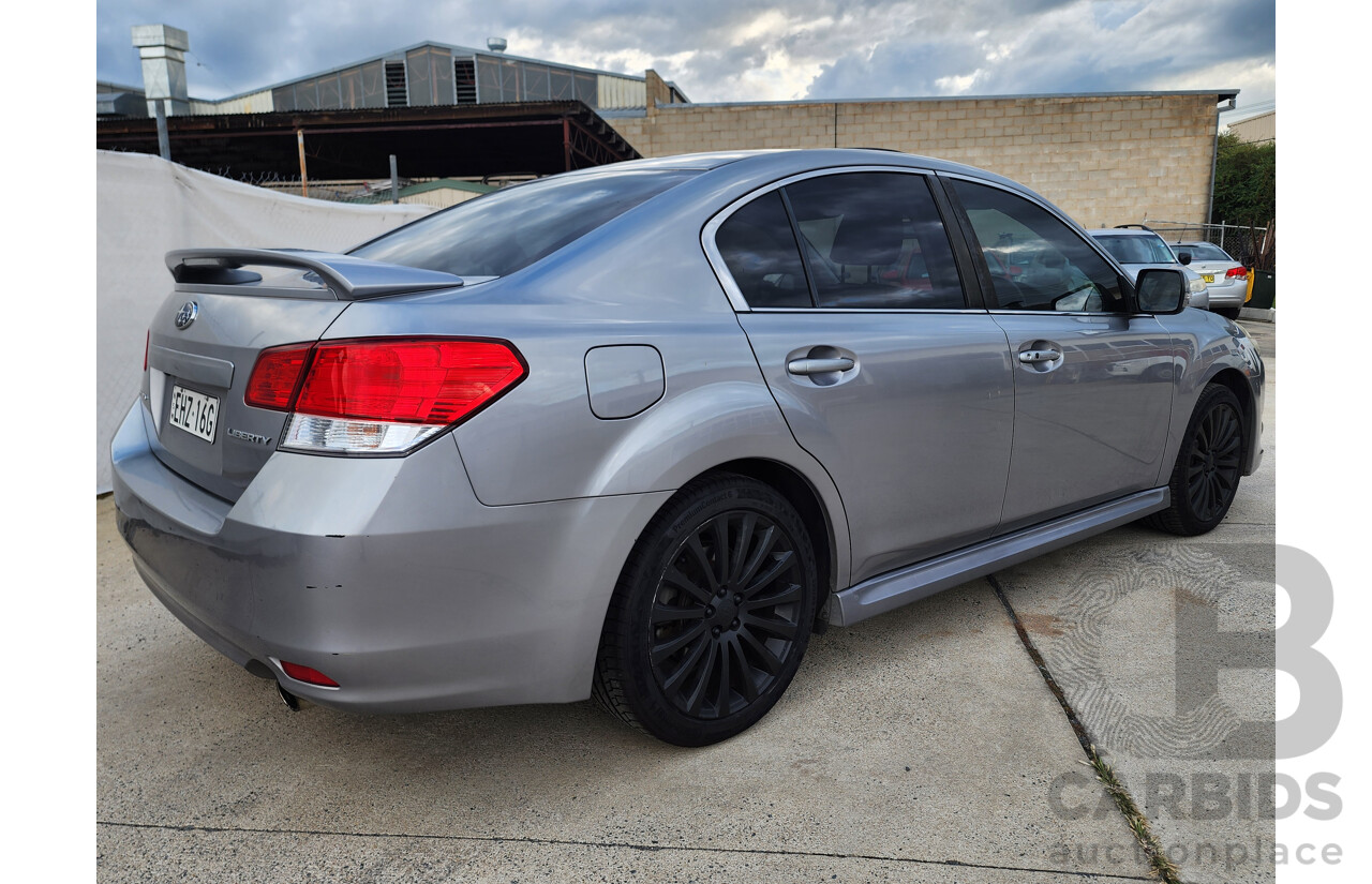 7/2010 Subaru Liberty 2.5i GT Premium MY10 4d Sedan Silver 2.5L