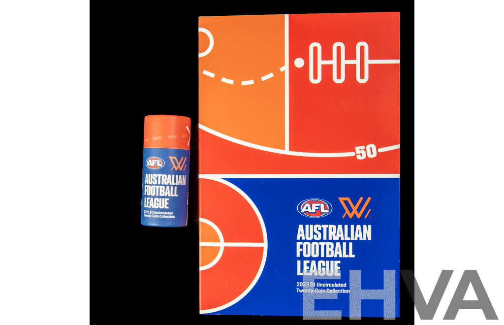 Australian 2023 AFL One Dollar Coin Collection and Folder
