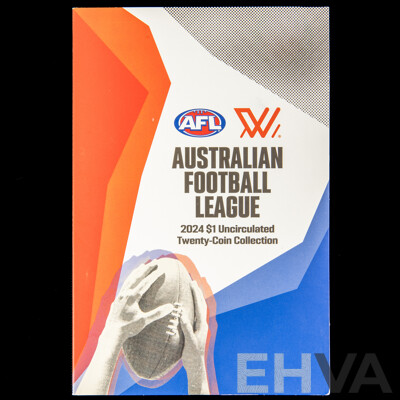 Australian RAM 2024 AFL Twenty UNC One Dollar Coin Set