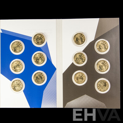 Australian RAM 2024 AFL Twenty UNC One Dollar Coin Set