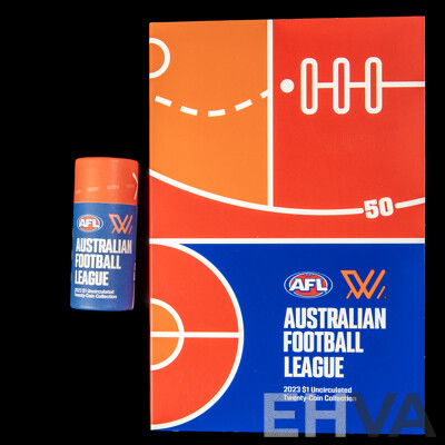 Australian 2023 AFL One Dollar Coin Collection and Folder