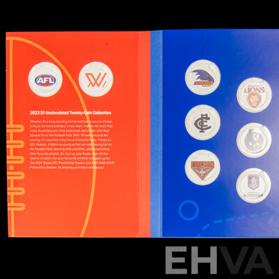 Australian 2023 AFL One Dollar Coin Collection and Folder