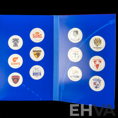 Australian 2023 AFL One Dollar Coin Collection and Folder