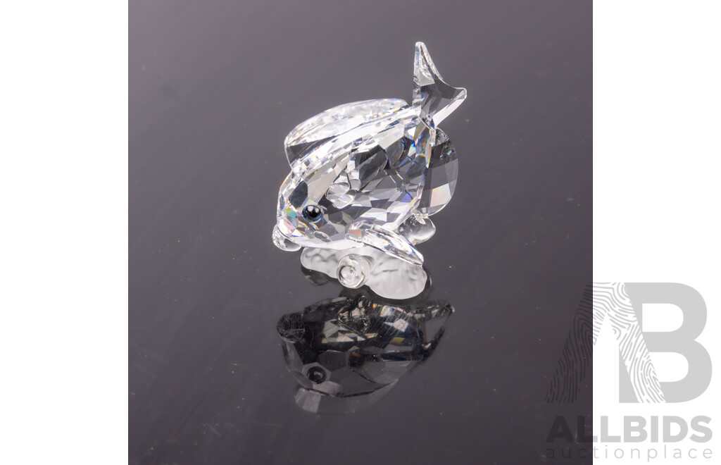 Swarovski Austrian SIlver Crystal Tropical Fish in Original Box and Packaging