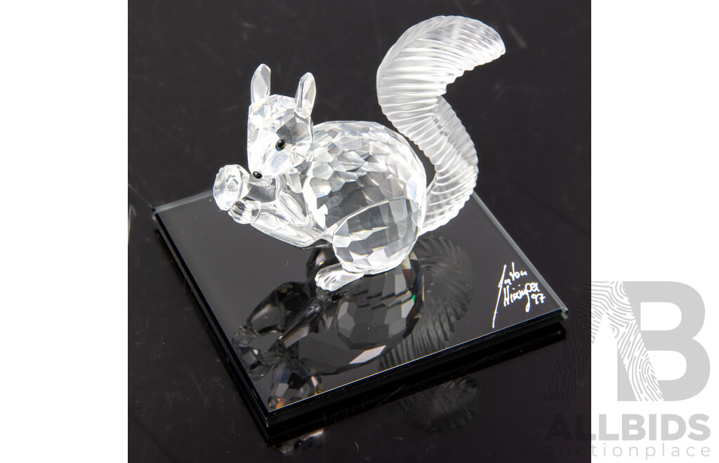 Swarovski Austrian Crystal 10th Anniversary Edition, The Squirrel, in Original Box and Packaging