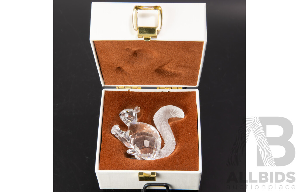 Swarovski Austrian Crystal 10th Anniversary Edition, The Squirrel, in Original Box and Packaging