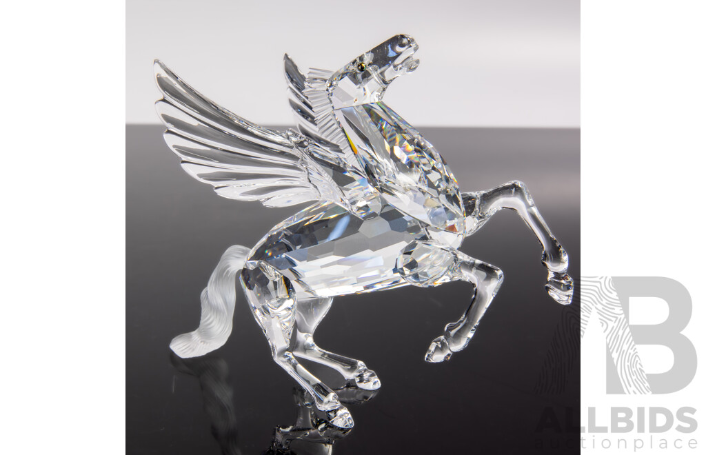 Swarovski Crystal Annual Edition 1998 Fabulous Creatures, Pegasus, in Original Box and Packaging