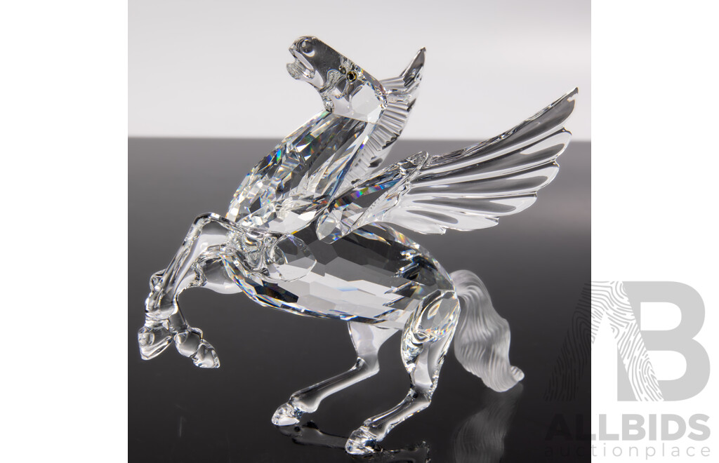 Swarovski Crystal Annual Edition 1998 Fabulous Creatures, Pegasus, in Original Box and Packaging