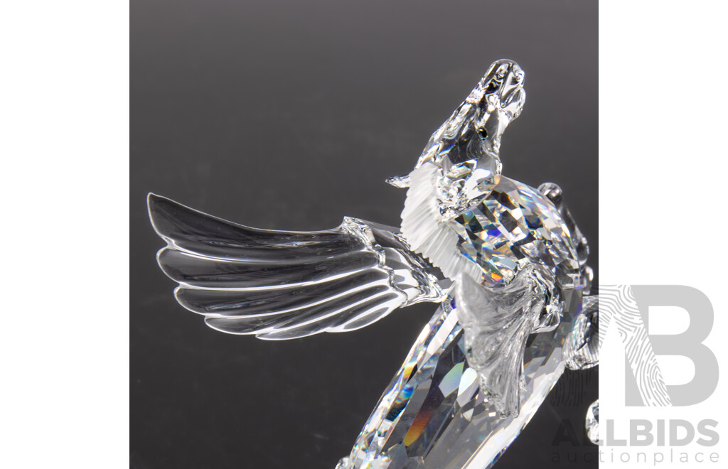 Swarovski Crystal Annual Edition 1998 Fabulous Creatures, Pegasus, in Original Box and Packaging